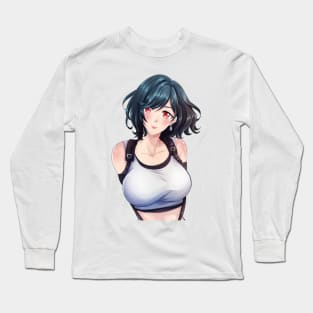 Tifa (short hair) Long Sleeve T-Shirt